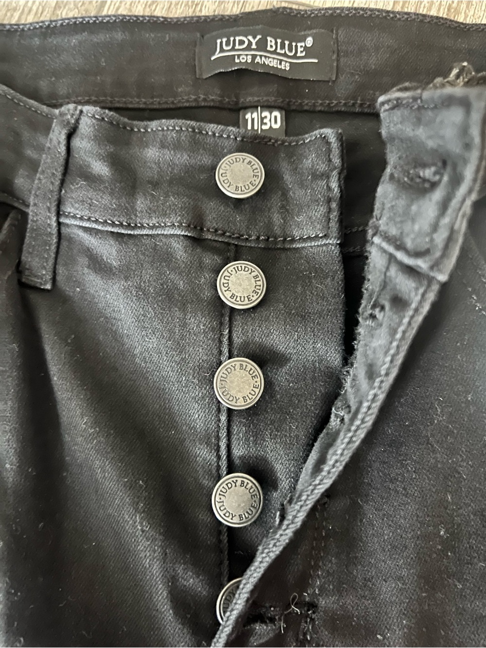 Judy Blue Black High-Rise Straight Leg Jeans - Picture 3 of 3